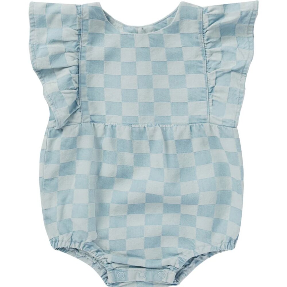 Rylee + Cru Kalea Check Romper